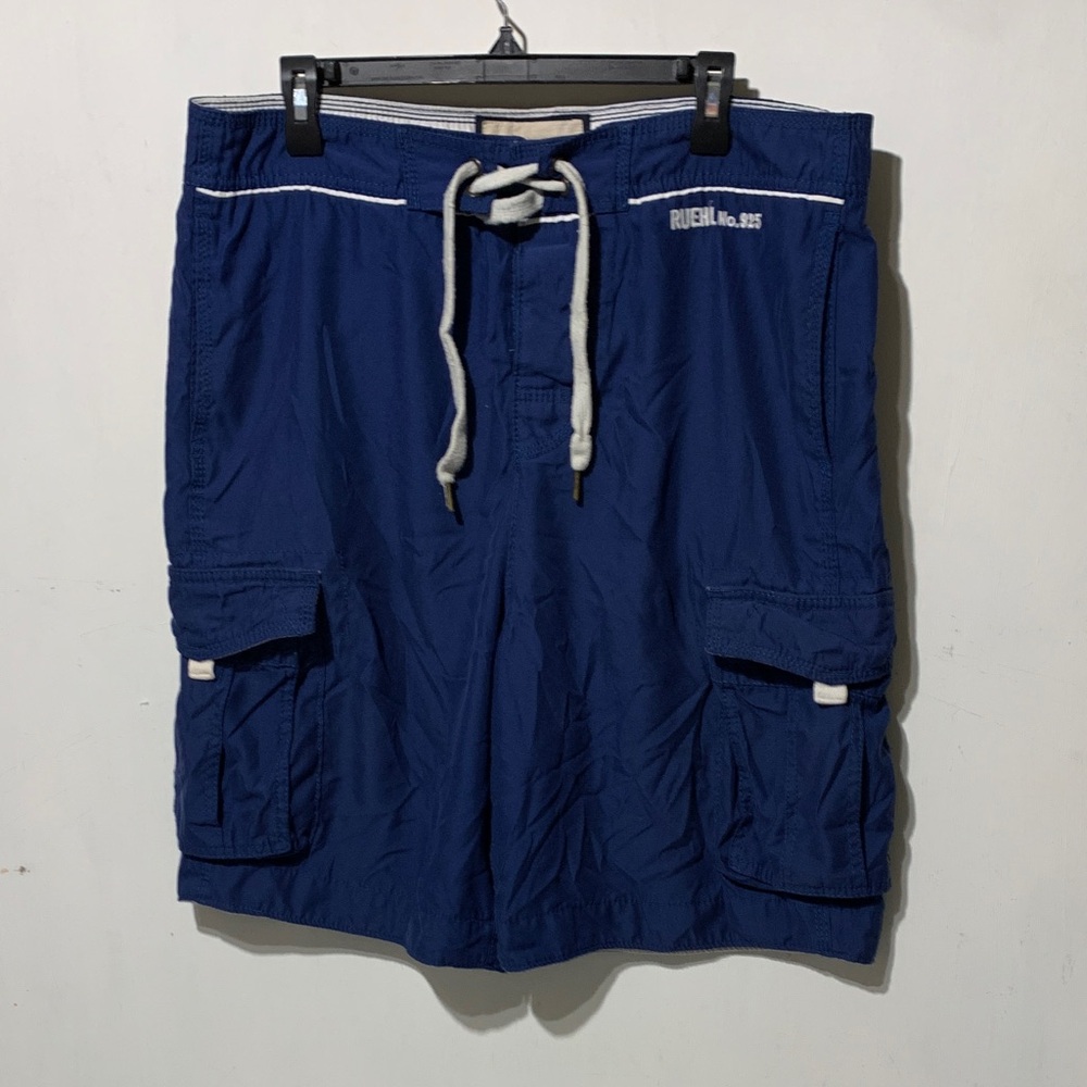 Abercrombie Ruehl 925 Men's Blue Cargo Shorts Large